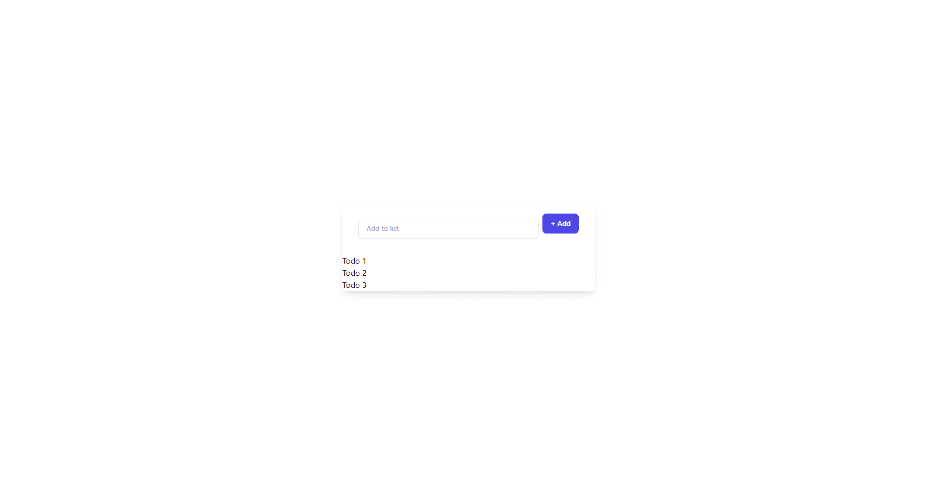 Todo list without list styles