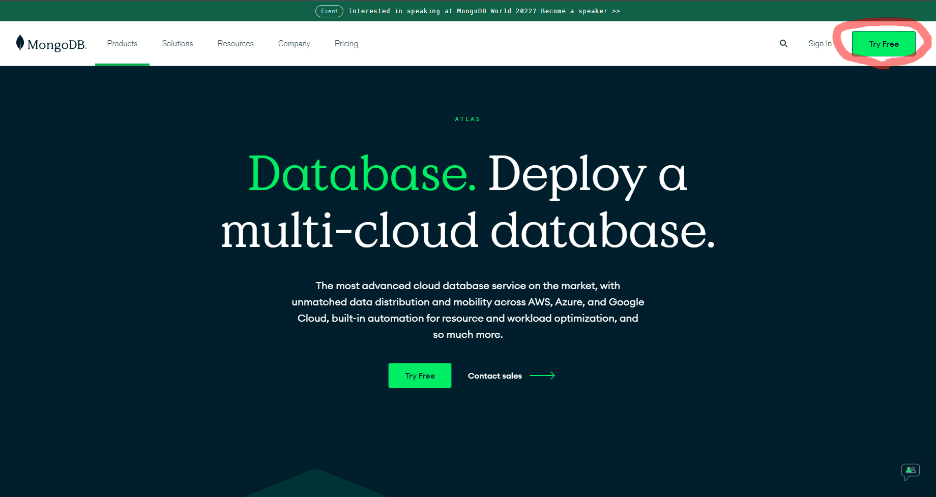 Mongo DB Try Free