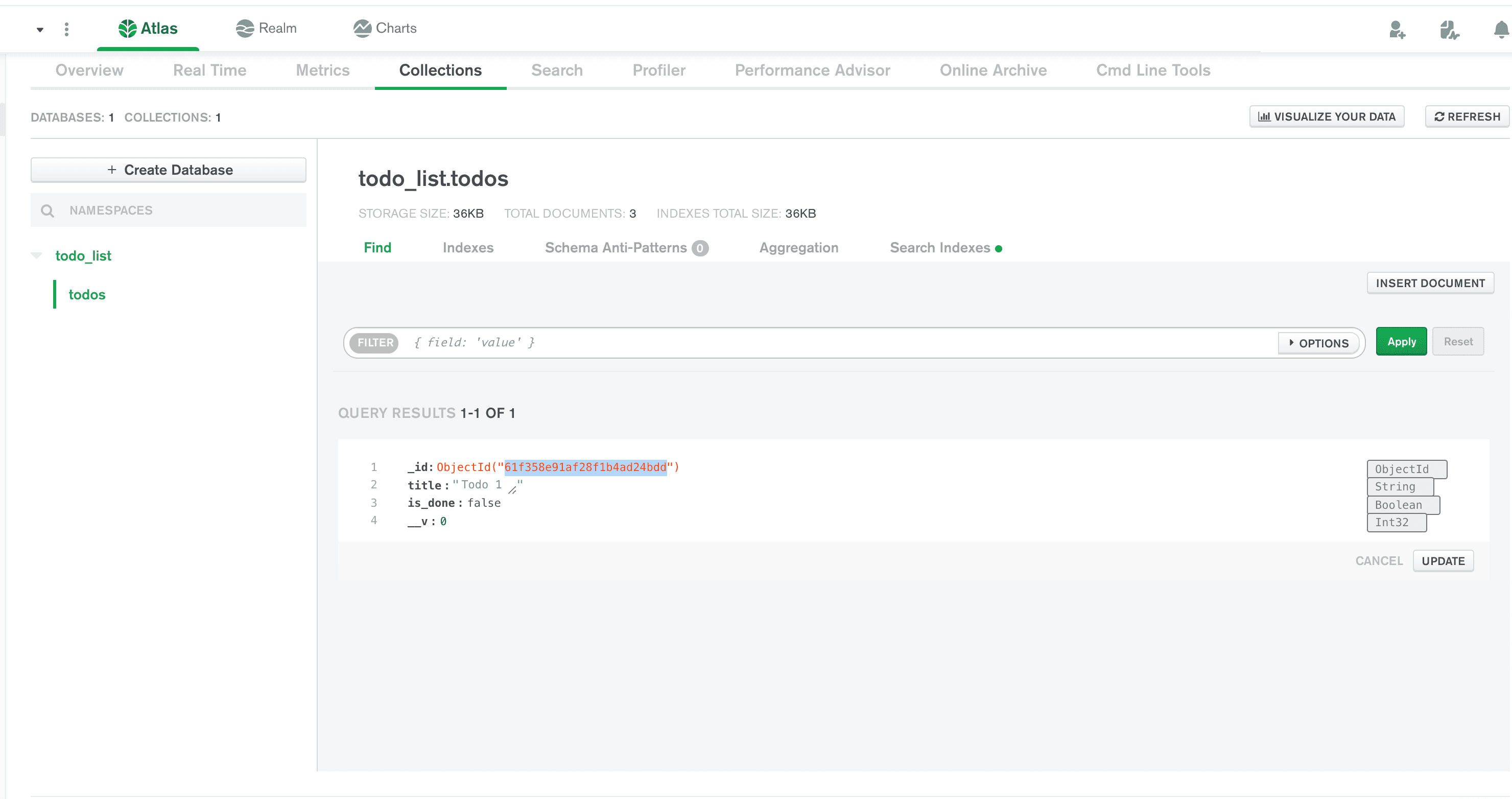MongoDB Atlas Is Done ID