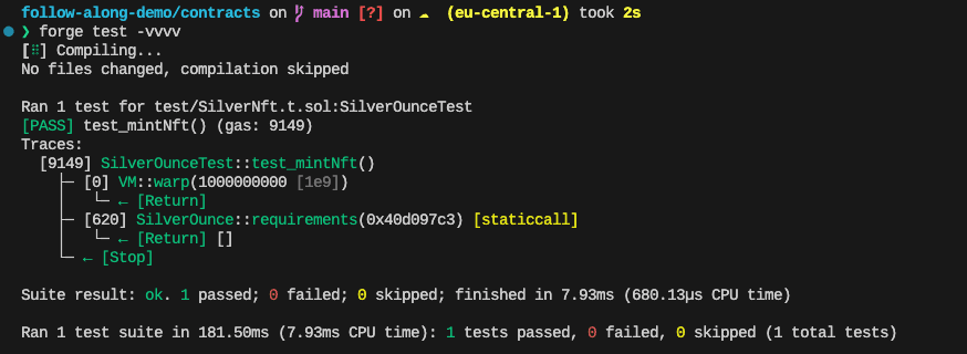 we can see it comes back as an empty data dependency array