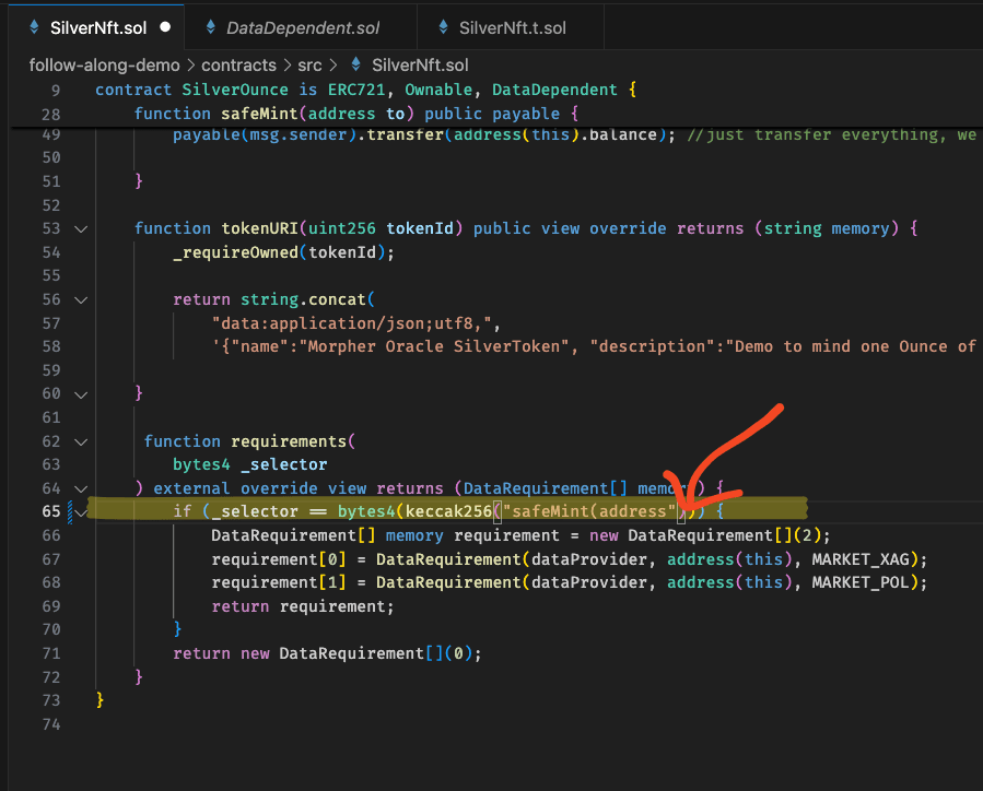 typo in smart contract