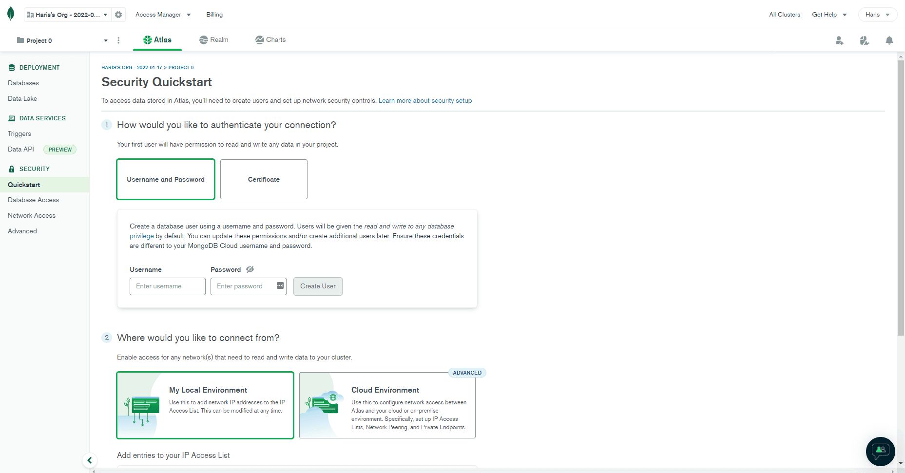 MongoDB Setup